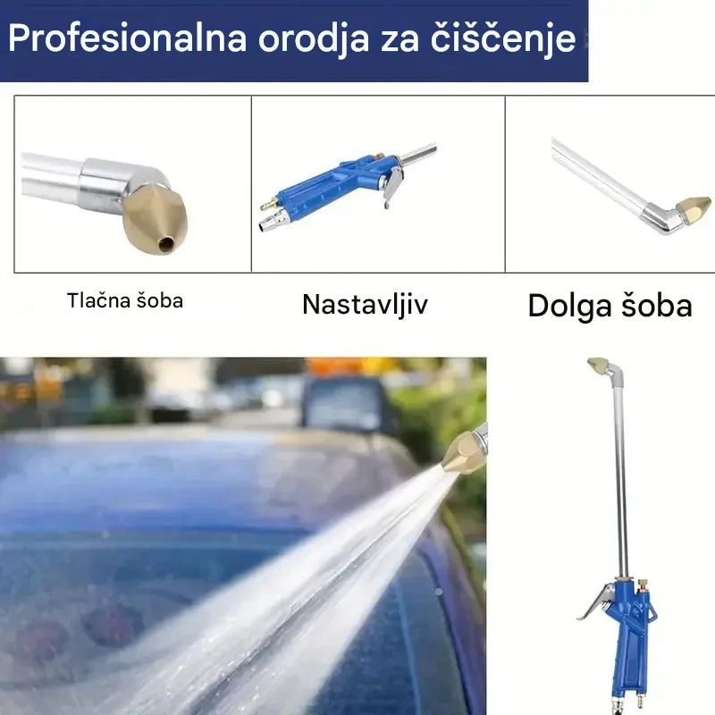 🔥40% POPUSTA🔥 🔧🚗Pnevmatska pištola za čiščenje motorja 💨 z 1M cevjo|Visokotlačno pranje|Nepogrešljiva za avtoservise