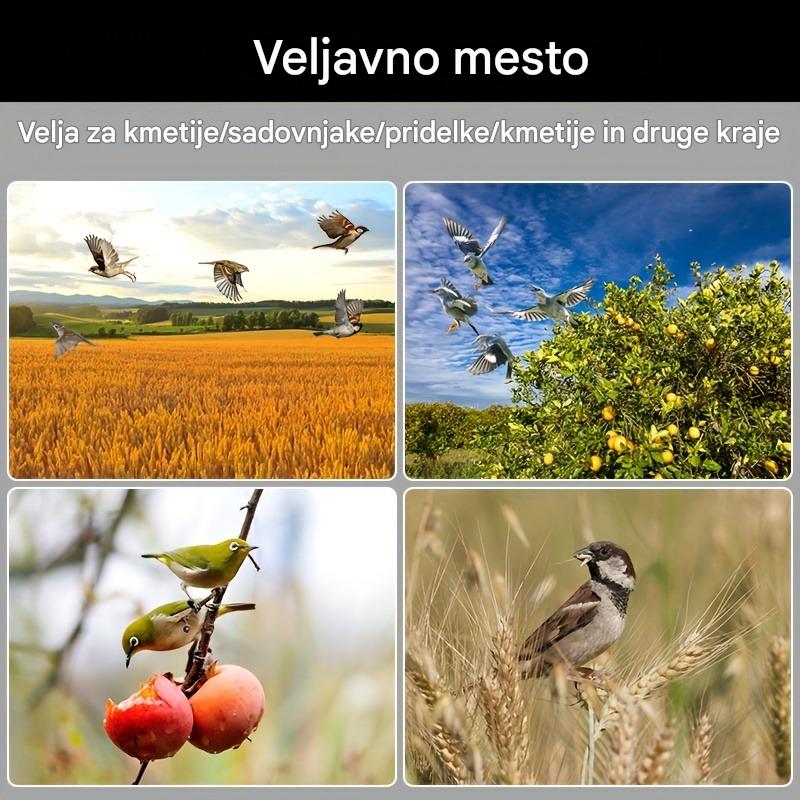 🔥【Kupite 1, dobite 1 brezplačno】📣Orchard Fish Pond Rice Paddy Sončna energija Zvočna in svetlobna naprava za alarm za ptice