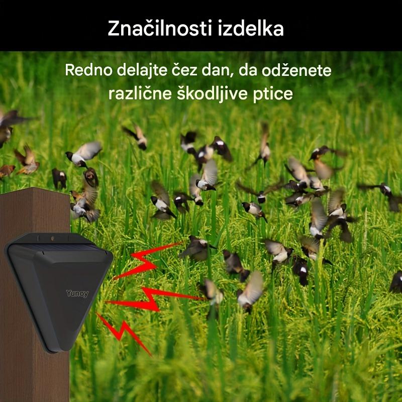🔥【Kupite 1, dobite 1 brezplačno】📣Orchard Fish Pond Rice Paddy Sončna energija Zvočna in svetlobna naprava za alarm za ptice