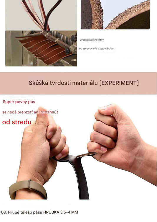 🔥【Kúpte jeden, získajte druhý zadarmo】Vysokokvalitný pánsky kožený retro opasok k džínsom