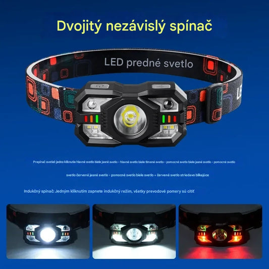 💡🌟【Kúpte 1, získajte 1 zadarmo】🔥🔥Inteligentná indukčná čelovka s dlhou výdržou batérie – Vonkajšia čelovka na nočný rybolov